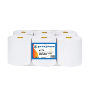 A770 - 6 Rotoli Asciugamani per nostro Dispenser Captive System Autocut D770 Carta Pura Cellulosa