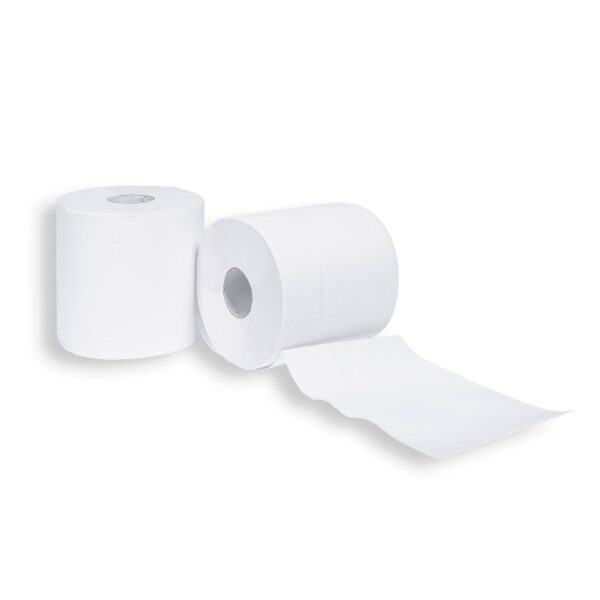 A501 – 12 Rotoli Asciugamani da 450 Strappi Carta Pura Cellulosa - immagine 3